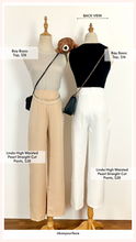 Load image into Gallery viewer, Linda Highwaisted Pearl Straight Cut Pants