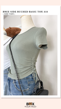 Load image into Gallery viewer, Bree Side Ruched Basic Top