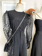 Load image into Gallery viewer, Claire See-Through Polka Dot Puffy Sleeve Top