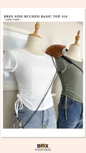 Load image into Gallery viewer, Bree Side Ruched Basic Top