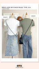 Load image into Gallery viewer, Bree Side Ruched Basic Top