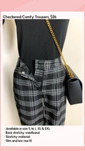 Load image into Gallery viewer, Checkered Stretchy Trousers