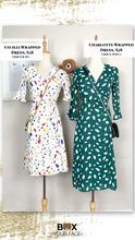 Load image into Gallery viewer, Charlotte Wrapped Midi Dress