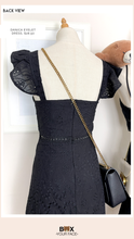Load image into Gallery viewer, Danica Eyelet Black Dress