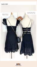 Load image into Gallery viewer, Danica Eyelet Black Dress