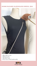 Load image into Gallery viewer, Dione Ruched Sleeveless Dress
