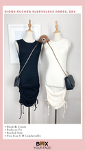 Load image into Gallery viewer, Dione Ruched Sleeveless Dress