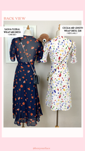 Load image into Gallery viewer, Sasha Flora Wrapped Midi Dress
