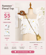 Load image into Gallery viewer, Summer Floral Top
