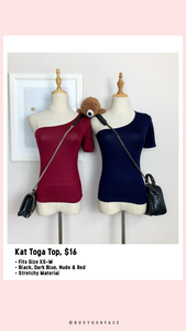 Kat Toga Top (One Side Short Sleeve)