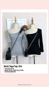 Nicki Toga Top (Long Sleeve One Sided)
