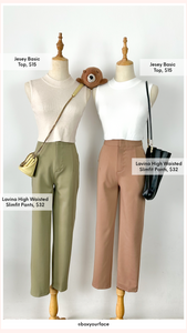 Lavina Slim-fit High Waisted Pants