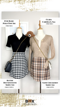 Load image into Gallery viewer, Blythe Houndstooth Skirt
