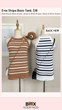 Load image into Gallery viewer, Evie Stripe Basic Tank
