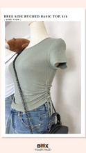 Load image into Gallery viewer, Bree Side Ruched Basic Top
