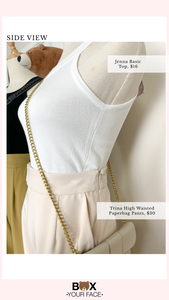 Trina High Waisted Paperbag Pants