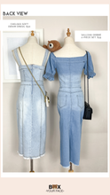 Load image into Gallery viewer, Sallyan Ombre 2-Piece Denim Set
