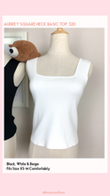 Load image into Gallery viewer, Audrey Square Neck Basic Top
