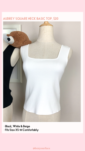 Audrey Square Neck Basic Top