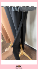 Load image into Gallery viewer, Chloe High Waisted Side Slit Flare Pants
