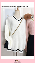 Load image into Gallery viewer, Oversized V-Neck Knitted Sweater
