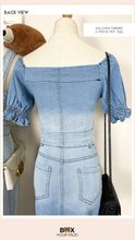 Load image into Gallery viewer, Sallyan Ombre 2-Piece Denim Set
