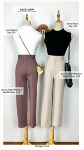 Lavina Slim-fit High Waisted Pants