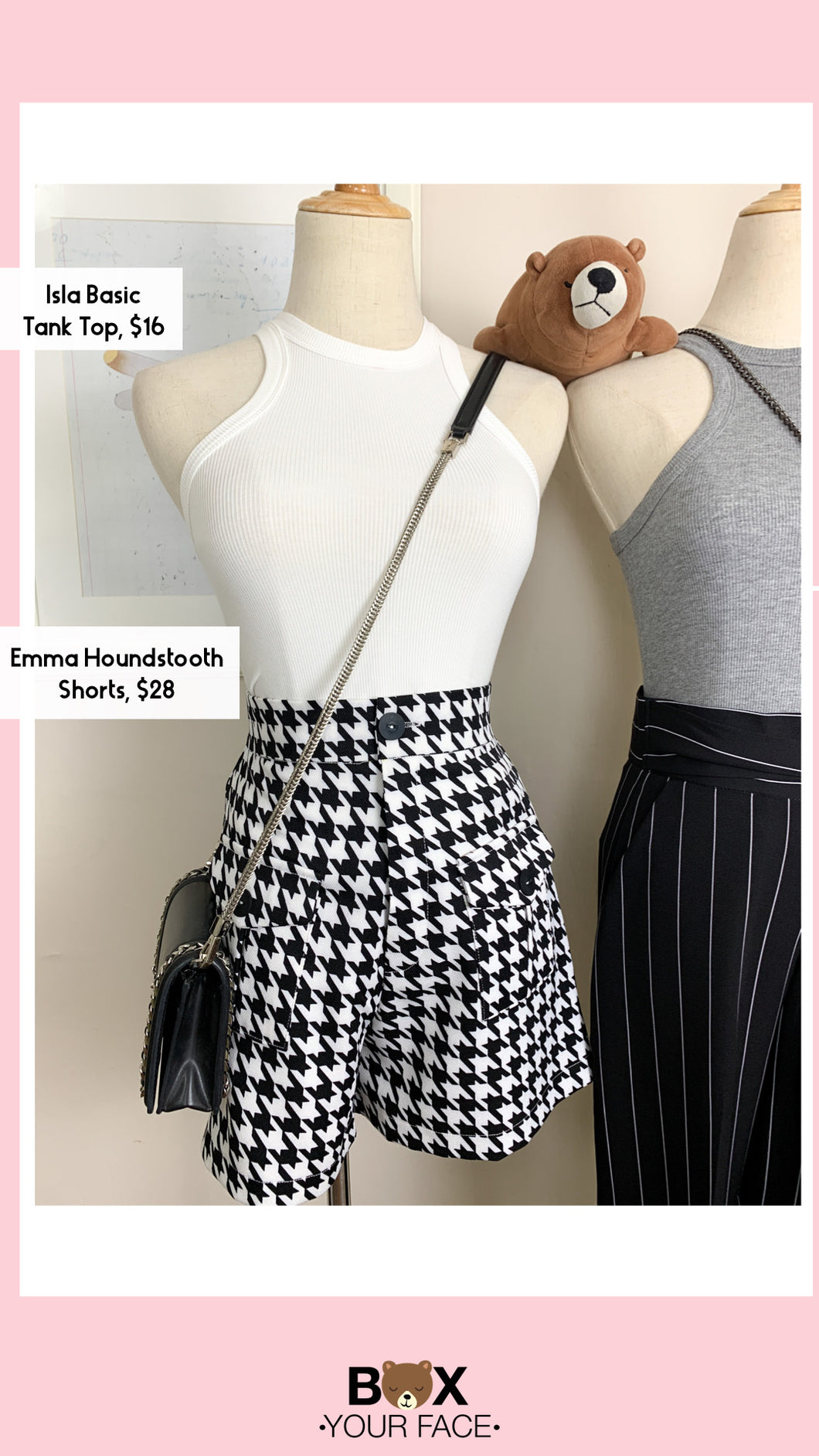 Emma Houndstooth Shorts