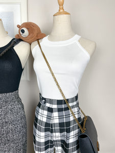 Checkered Straight Cut Pants