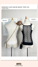 Load image into Gallery viewer, Ainsley Lace Back Basic Top
