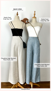 Claudette High Waisted Flare Pants