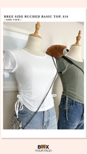 Load image into Gallery viewer, Bree Side Ruched Basic Top
