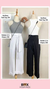 Natalie 3/4 Stripe Pants