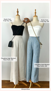 Claudette High Waisted Flare Pants