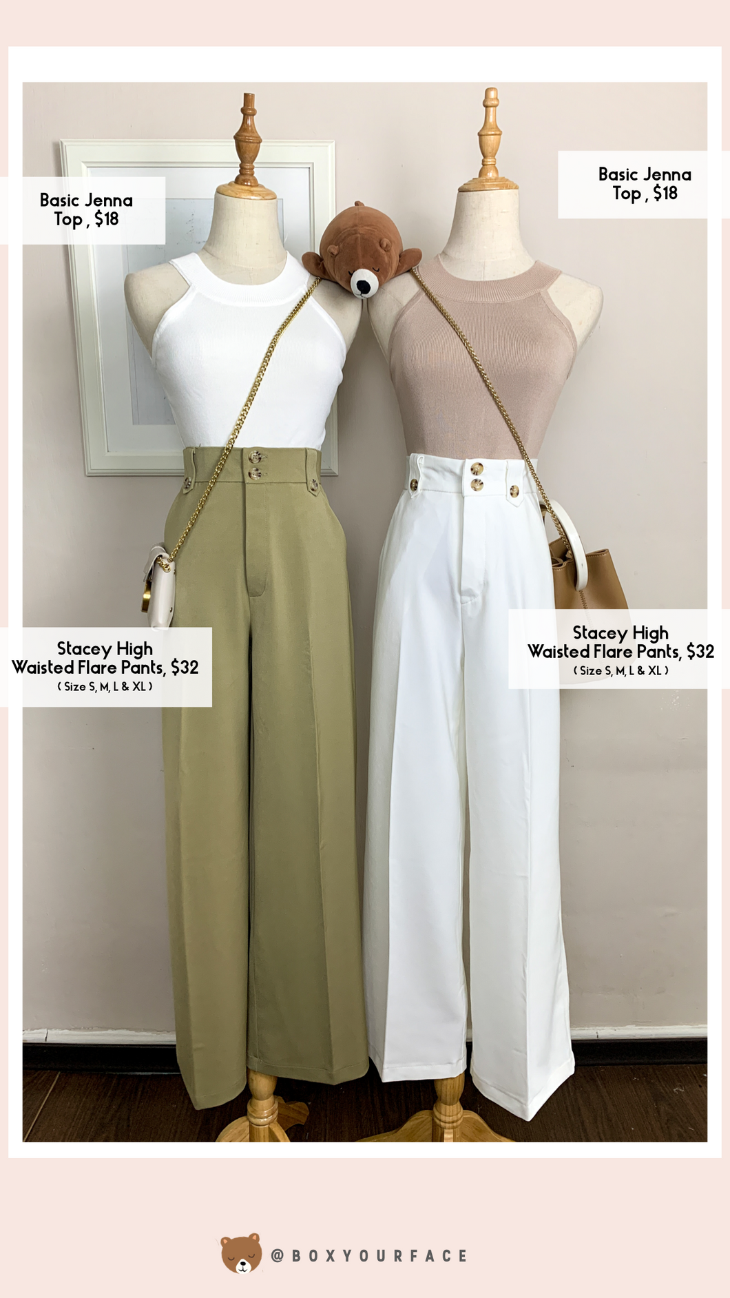 Stacey High Waisted Flare Pants