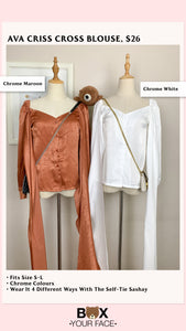 Ava Criss Cross Blouse