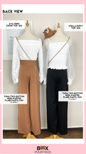 Load image into Gallery viewer, Yuna Two-Button High Waisted Flare Pants
