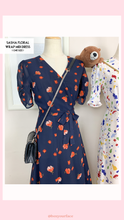 Load image into Gallery viewer, Sasha Flora Wrapped Midi Dress

