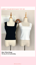 Load image into Gallery viewer, Audrey Square Neck Basic Top
